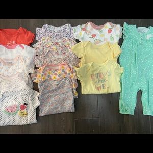 SOLD 14 pieces Summer Sweets and Floral onesie